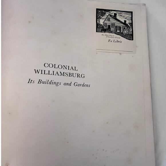 Vintage COLONIAL WILLIAMSBURG Its Buildings and Gardens First Edition - 1949 - Picture 3 of 14